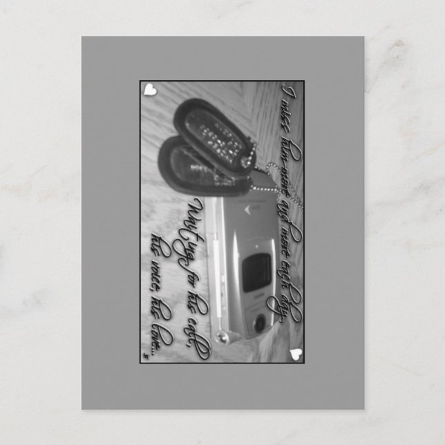 Wart für seinen Anruf... Postkarte (Vorderseite)