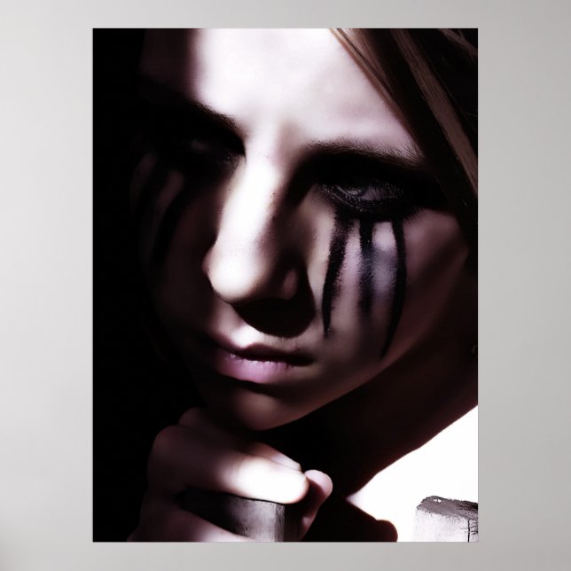 Wart in Dunkelheit-Poster Poster (Vorne)