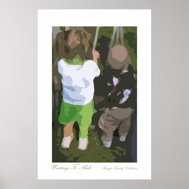 Wart zu reiten poster (Vorne)