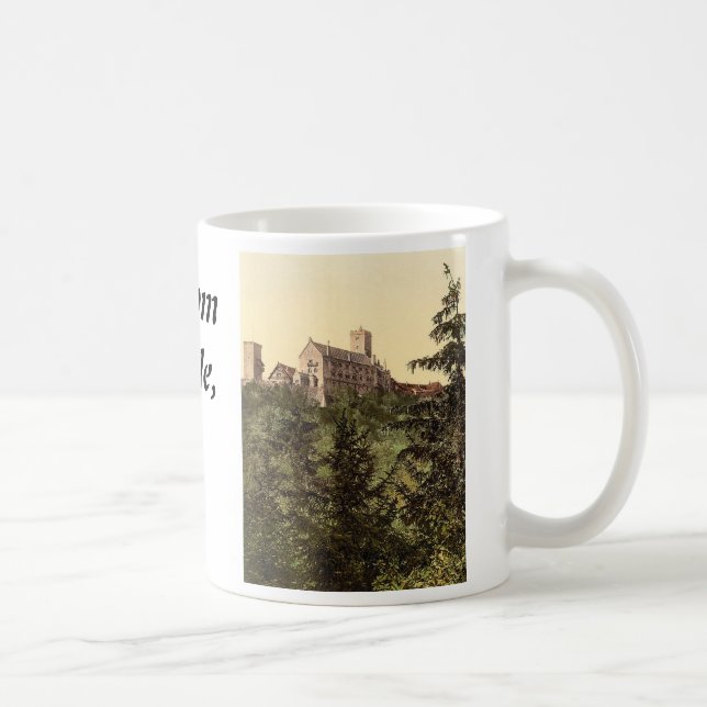 Wartburg, von Eisenach Schloss, Thüringen, Kaffeetasse (Rechts)