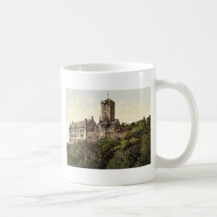 Wartburg, von Osten, Thüringen, Deutschland selten Kaffeetasse