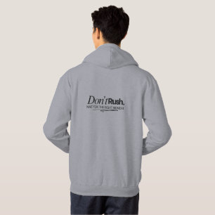 Warte auf den richtigen Moment Motivational Hoodie