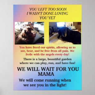 Warte auf Mama, ich war noch nicht fertig damit, d Poster