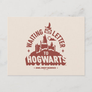 Warte auf meinen Brief von HOGWARTS™ Postkarte