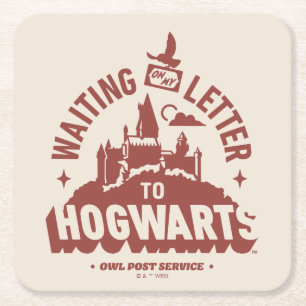 Warte auf meinen Brief von HOGWARTS™ Rechteckiger Pappuntersetzer