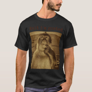 Warte, ich bin Goated lustiger denkender Affe Meme T-Shirt