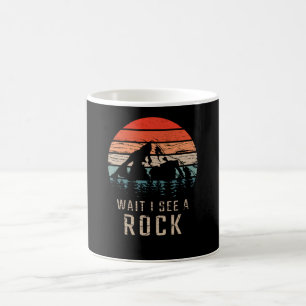 Warte, ich sehe einen Felsen Kaffeetasse