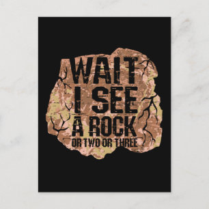 Warte, ich sehe einen Felsen Postkarte