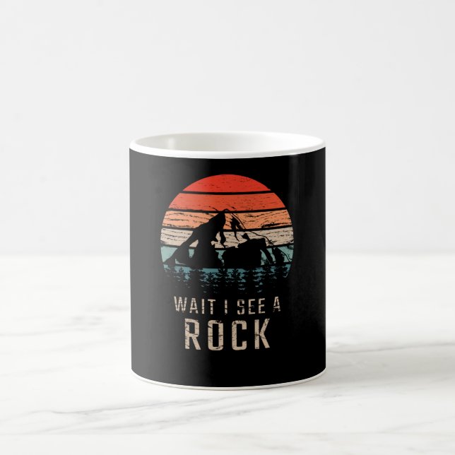 Warte, ich sehe einen Rock Kaffeetasse (Mittel)
