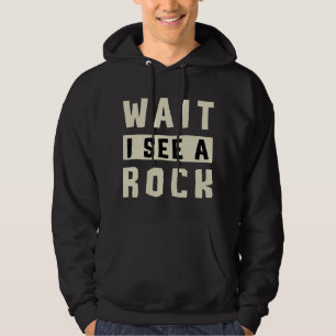 Warte, ich sehe einen Steinesammler Geologie Geode Hoodie