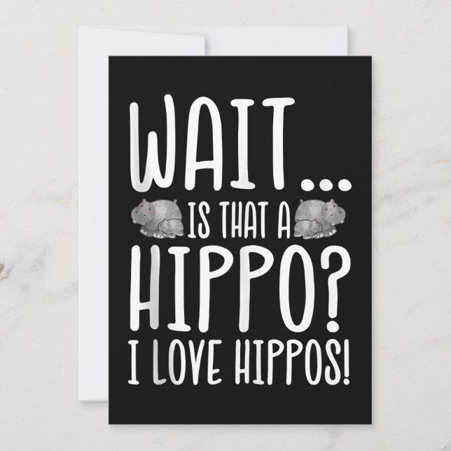 Warte, ist das ein Hippo? Ich Liebe Hippos! (Vorderseite)