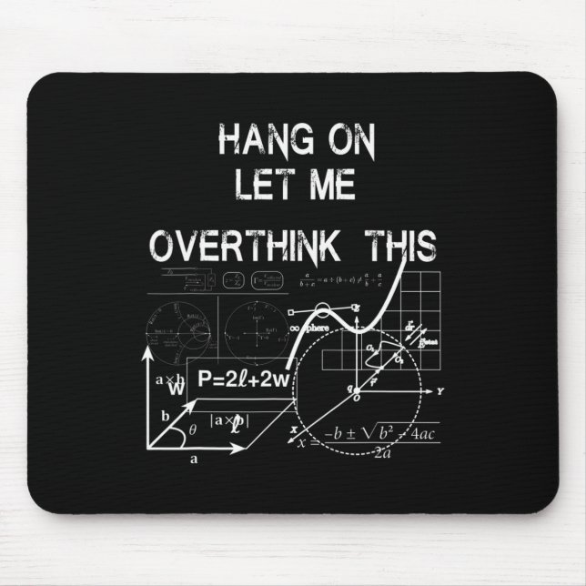 Warte,lass mich das nochmal überdenken, Byck Zurüc Mousepad (Vorne)