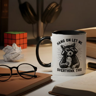 Warte mal, lass mich das nochmal überdenken zweifarbige tasse