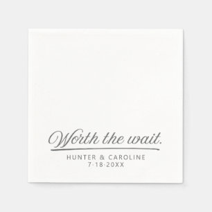 Warte   Verlobung / Hochzeitspapier Napkin Serviette
