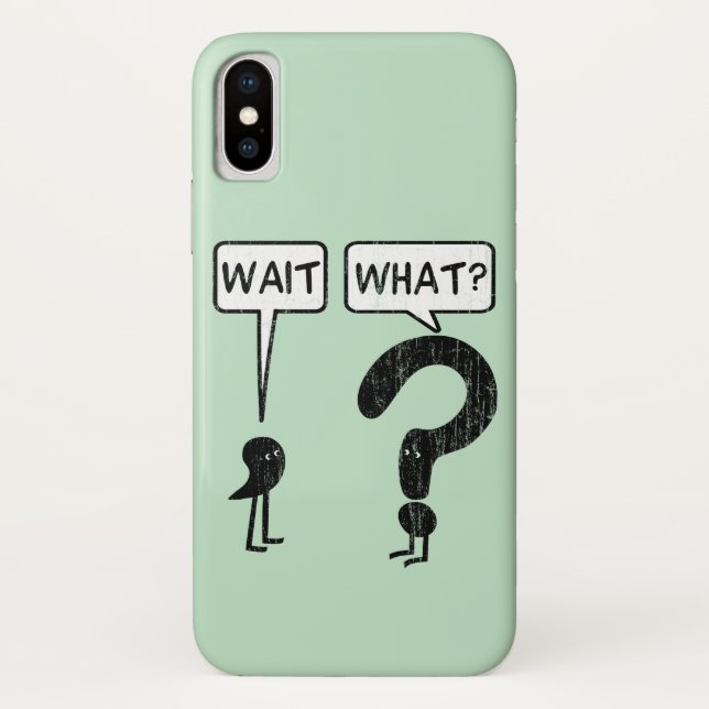 Warte, was? Case-Mate iPhone hülle (Rückseite)