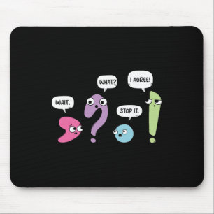 Warte Was Hör Auf Ich Stimme Zu Lustiger Grammatik Mousepad