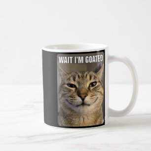 Warte Ziege Katze Lustig Alberne Starrende Katze L Kaffeetasse