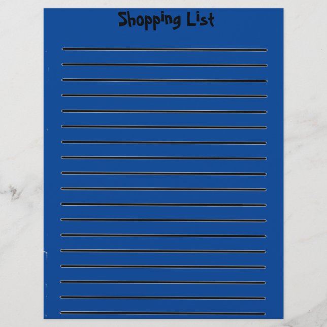 Warteliste Letterhead Blue Briefbogen (Vorderseite)