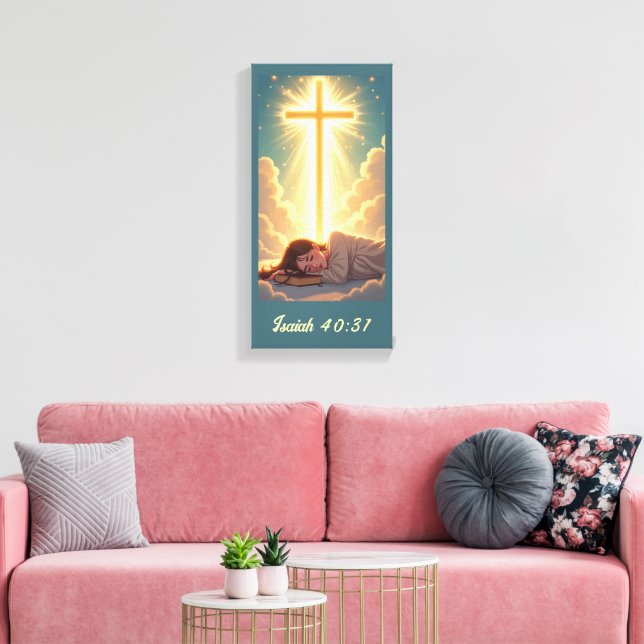Warten auf den Herrn  Leinwanddruck (Insitu (Wohnzimmer))