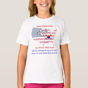 Warten auf meine kleine Schwester (Korea) T-Shirt