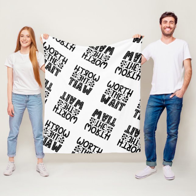 Warten Fleecedecke (Beispiel)