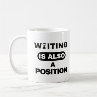 Warten ist auch eine Position — Trader-Tassendesig Kaffeetasse