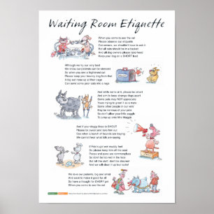 Warten Room Etiquette Poster