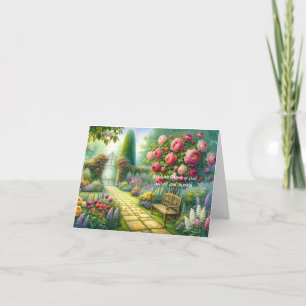 Warten Sie auf die Lord Friendship Card Dankeskarte