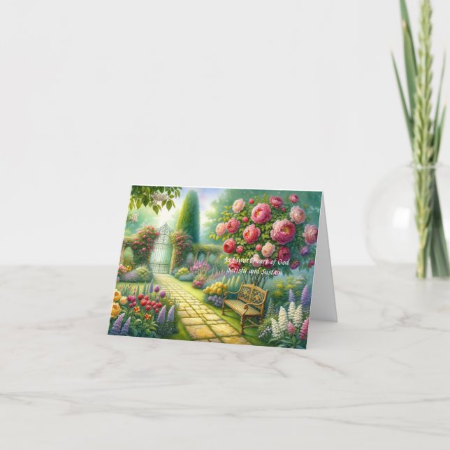 Warten Sie auf die Lord Friendship Card Dankeskarte (Vorderseite)