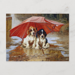Warten Sie bis die Wolkenrolle durch W.H. Trood ni Postkarte