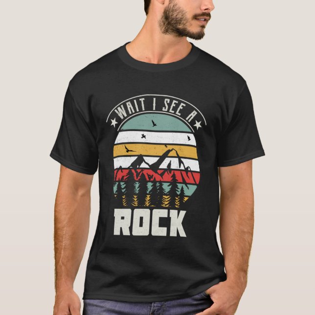 Warten Sie, ich sehe Rock Geologist Rockbound Coll T-Shirt (Vorderseite)
