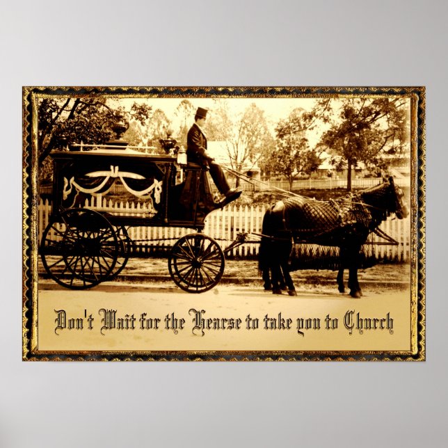 Warten Sie nicht auf anpassbares Poster (Vorne)