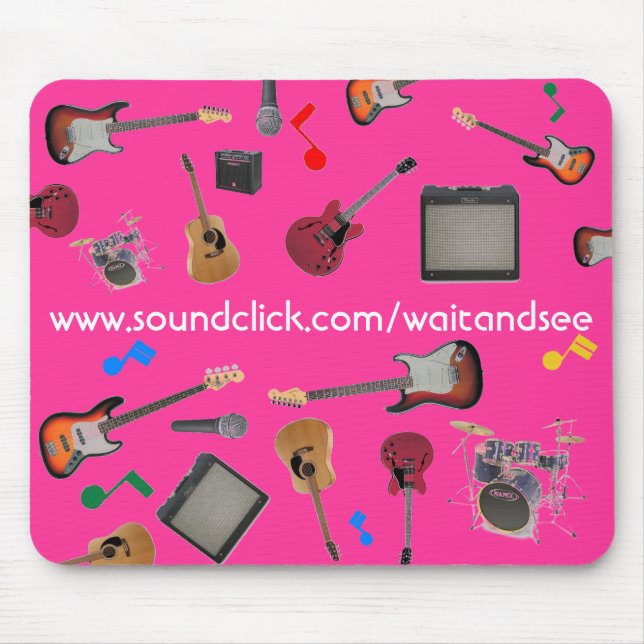 WARTEN Sie UND SEHEN Sie Mousepad (Vorne)