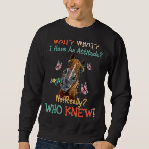 Warten Sie, was ich habe eine Haltung nicht wirkli Sweatshirt