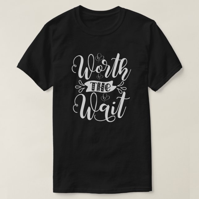 Warteoutfit, Rainbow Baby Ankündigung T-Shirt (Design vorne)
