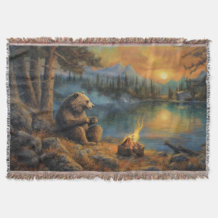 Wärter der Herbstflamme   Grizzlybären-Feuer Decke