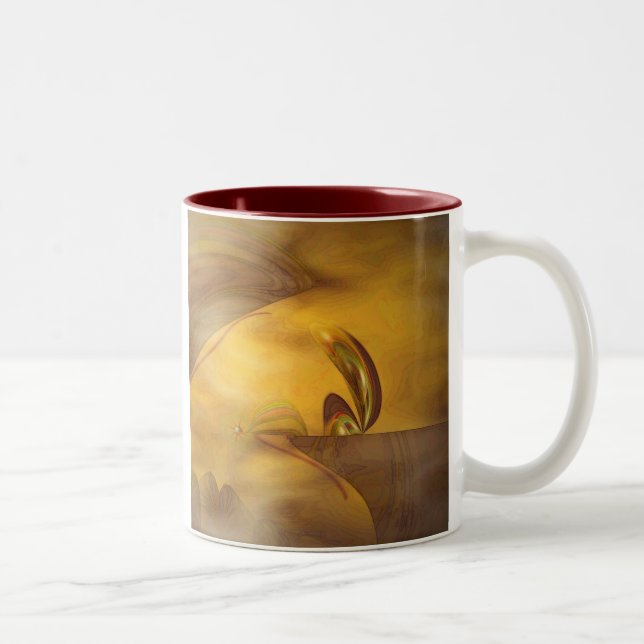 Wartete am Rand Zweifarbige Tasse (Rechts)