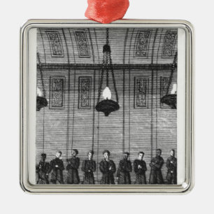 Wartete Befragung durch die Inquisition Silbernes Ornament