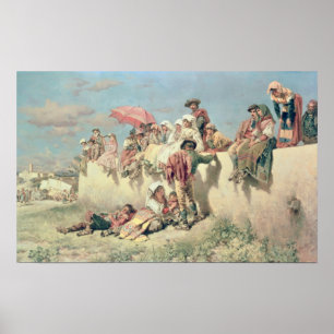 Wartete den Segen außerhalb Roms Poster