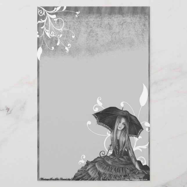 Wartete die Dämmerung - Briefpapier (Vorderseite)