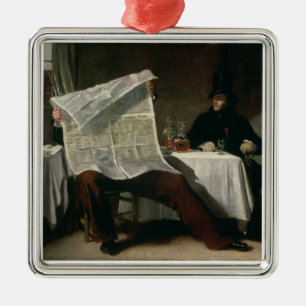 Wartete die Zeiten, 1831 (Öl auf Leinwand) Silbernes Ornament