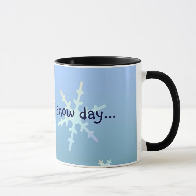 Wartete einen Schneetag… Tasse (Rechts)