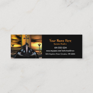 Wartete….Fantasie/Goth/Vampire-Visitenkarten Mini Visitenkarte