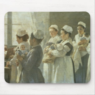 Wartete gewogen zu werden mousepad