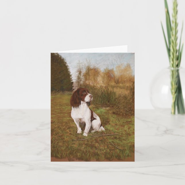 Wartete in das Holz Karte (Vorderseite)