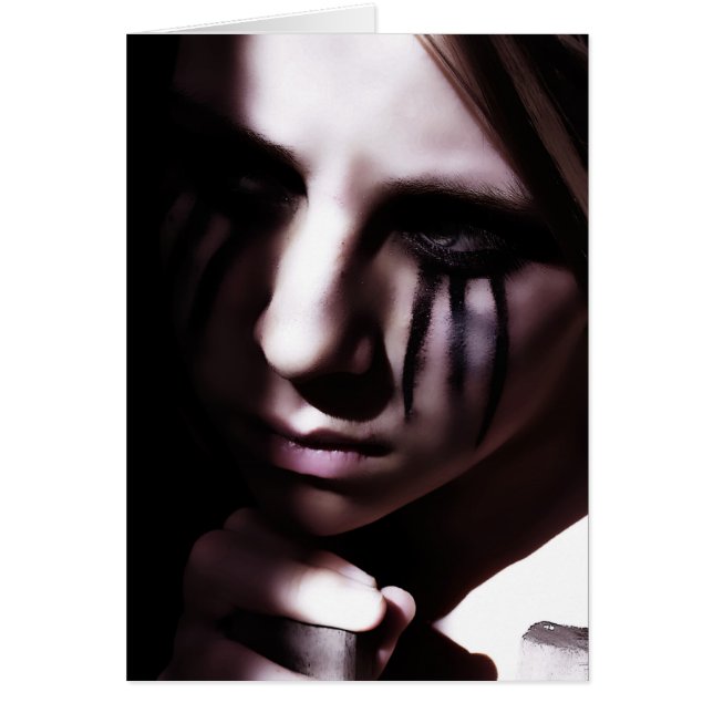 Wartete in Dunkelheits-Karte (Vorne)