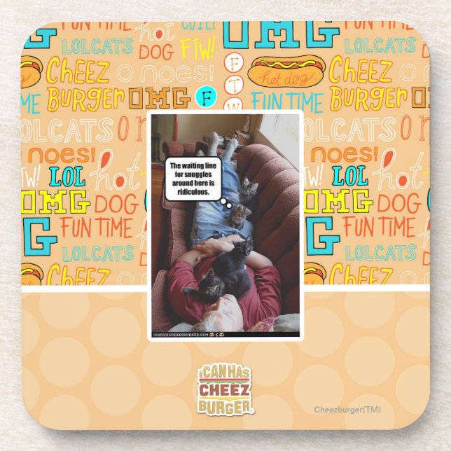 Wartete Linie für Snuggles Untersetzer (Vorderseite)