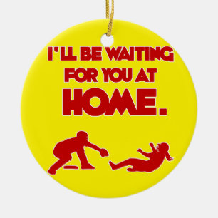 WARTETE SIE ZU HAUSE KERAMIK ORNAMENT
