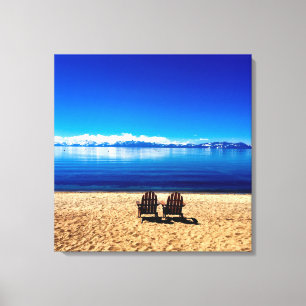 Wartete Sommer auf Lake Tahoe Leinwanddruck