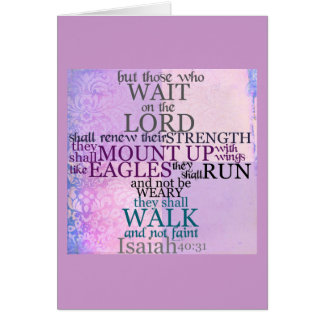 Wartezeit auf dem Lord Scripture (Jesaja-40:31)
